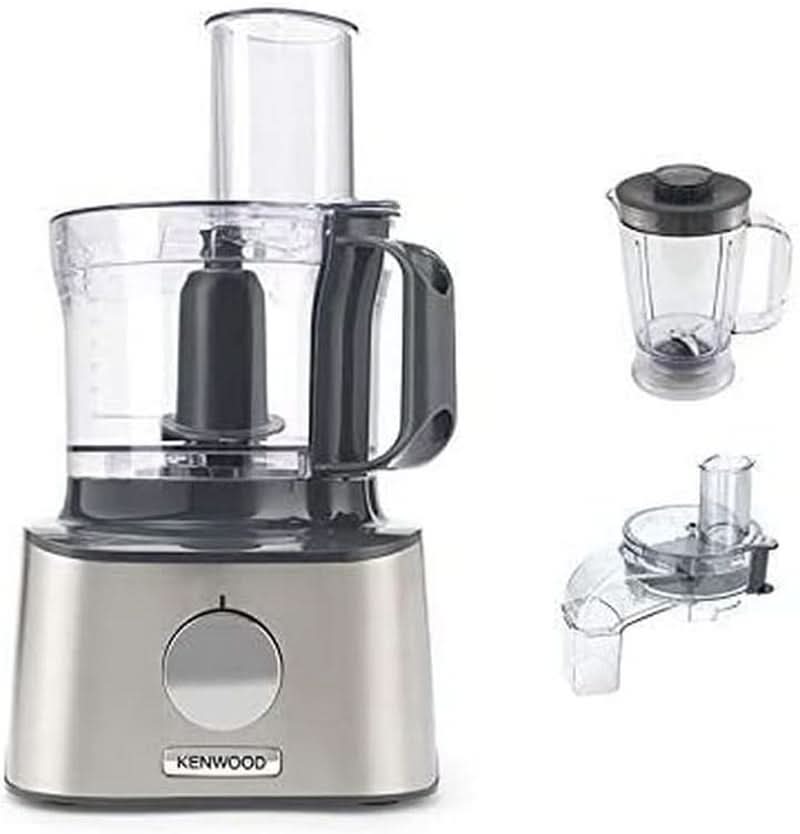 Kenwood Multipro Compact+ FDM315SS Food Processor, Stainless Steel Blade Mother and Child Naty Shop Gray Accessory Pack XL With Direct Serve Function
