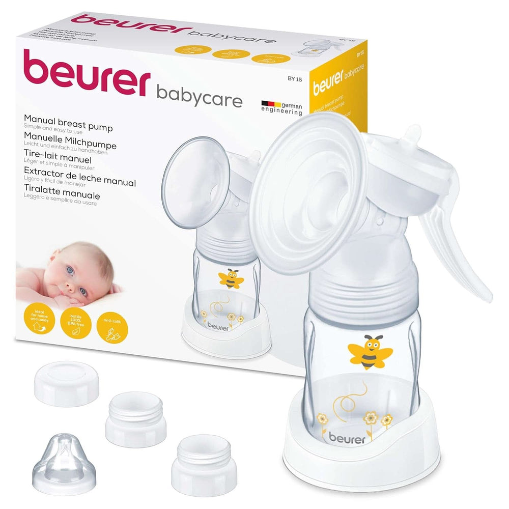 Beurer babycare, Manual breast pump, Including bottle with anti-colic system Accessories Food and Breastfeeding Bebe Naty Shop