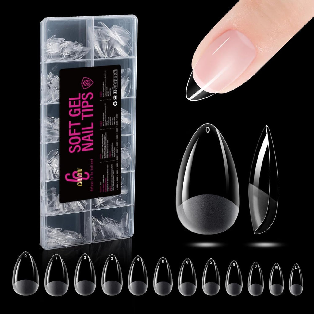 504 bucăți Tipuri de unghii Gel Ballerina Medium: Tipuri de unghii pentru unghii cu gel Unghii false din PMMA Extensii de unghii, unghii artificiale, 12 mărimi