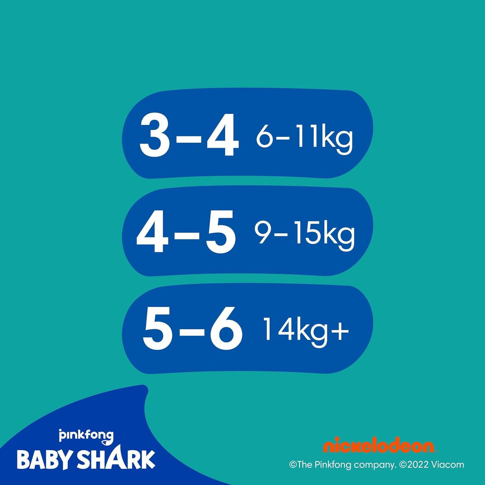 Pampers Size 5-6 Splashers Baby Shark Limited Edition 10 Pack Disposable Swim Diapers For Safe Water Protection