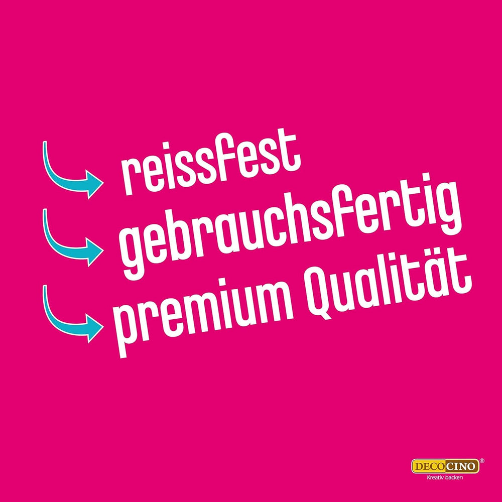 DECOCINO Fondant Schoko – 250 G – Ideal for Verzieren Von Kuchen, Torten, Cupcakes – Palmölfrei & Vegan Icing and Decor Naty Shop