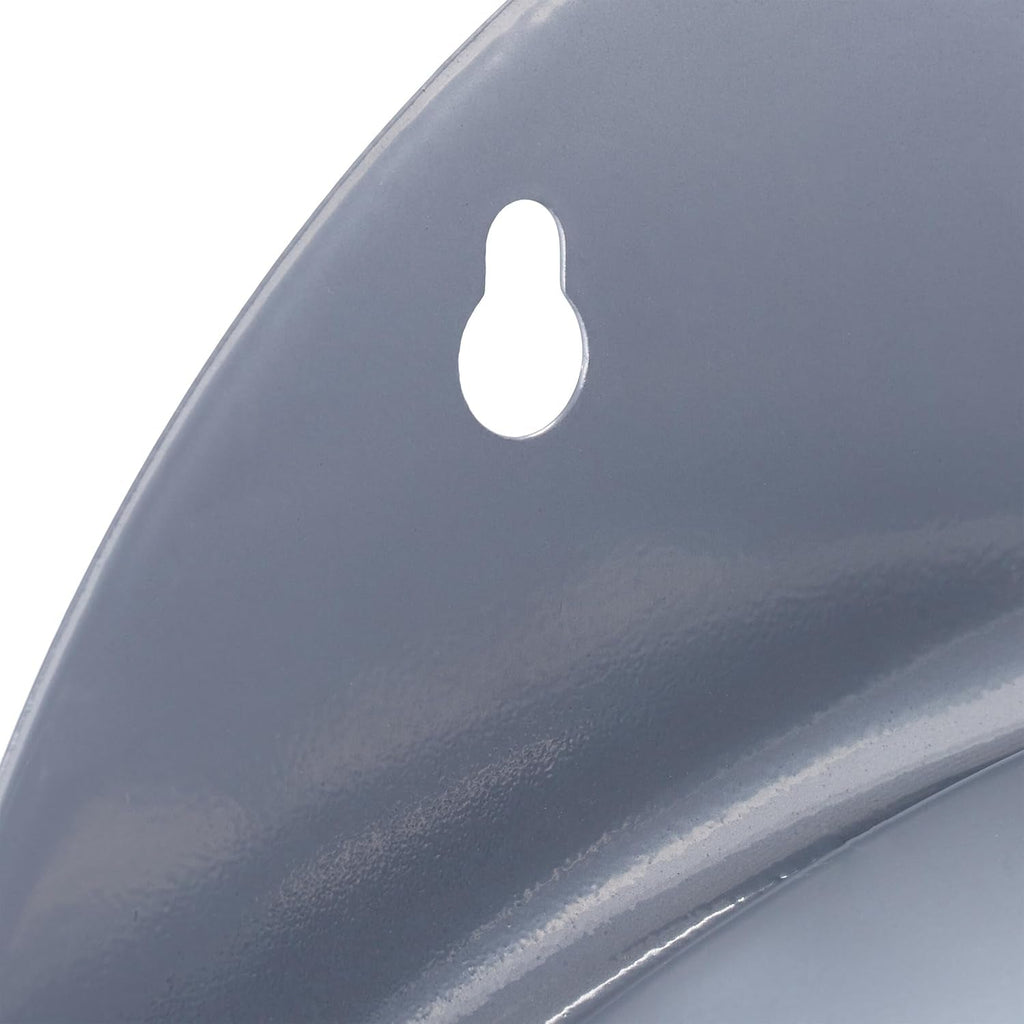 Suport furtun de perete Relaxdays, set de 2, pentru furtun de 30 m 1/2", suport furtun de grădină, suport metalic pentru furtun, gri