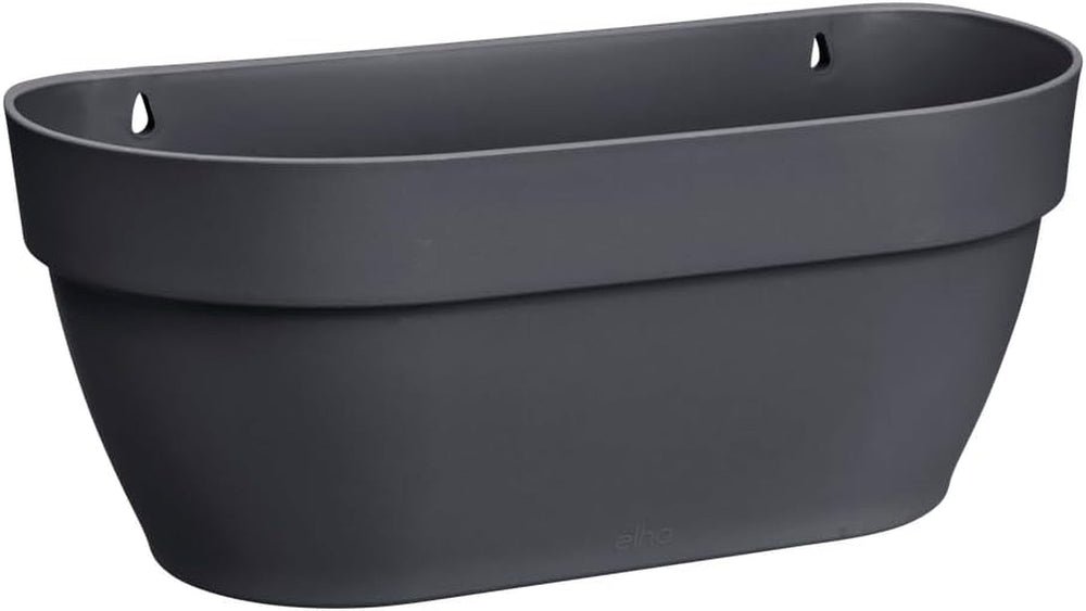 elho Vibia Campana Jardinieră de perete 35 - Jardinieră pentru balcon și utilizare în exterior - Ø 35,0 x H 14,8 cm - Negru/Antracit
