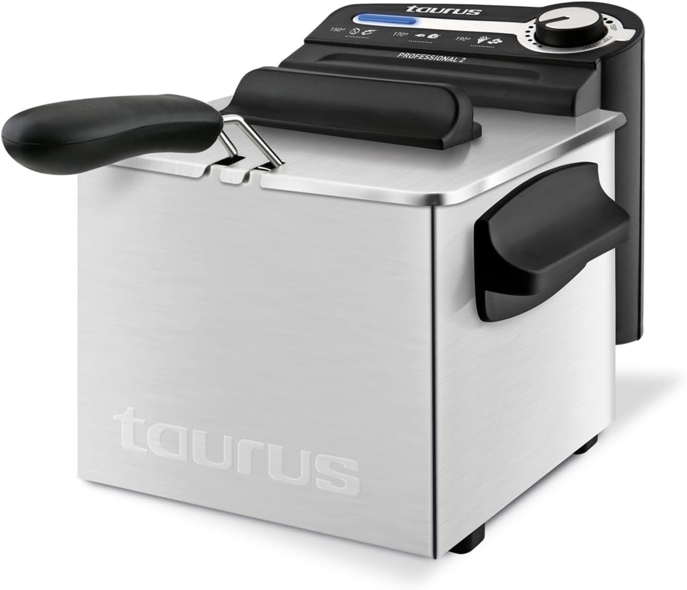 Taurus Professional 2 plus - Oil fryer, 2 liters, 1700 W, 18/8 stainless steel Appliances Naty Shop 2L Filter