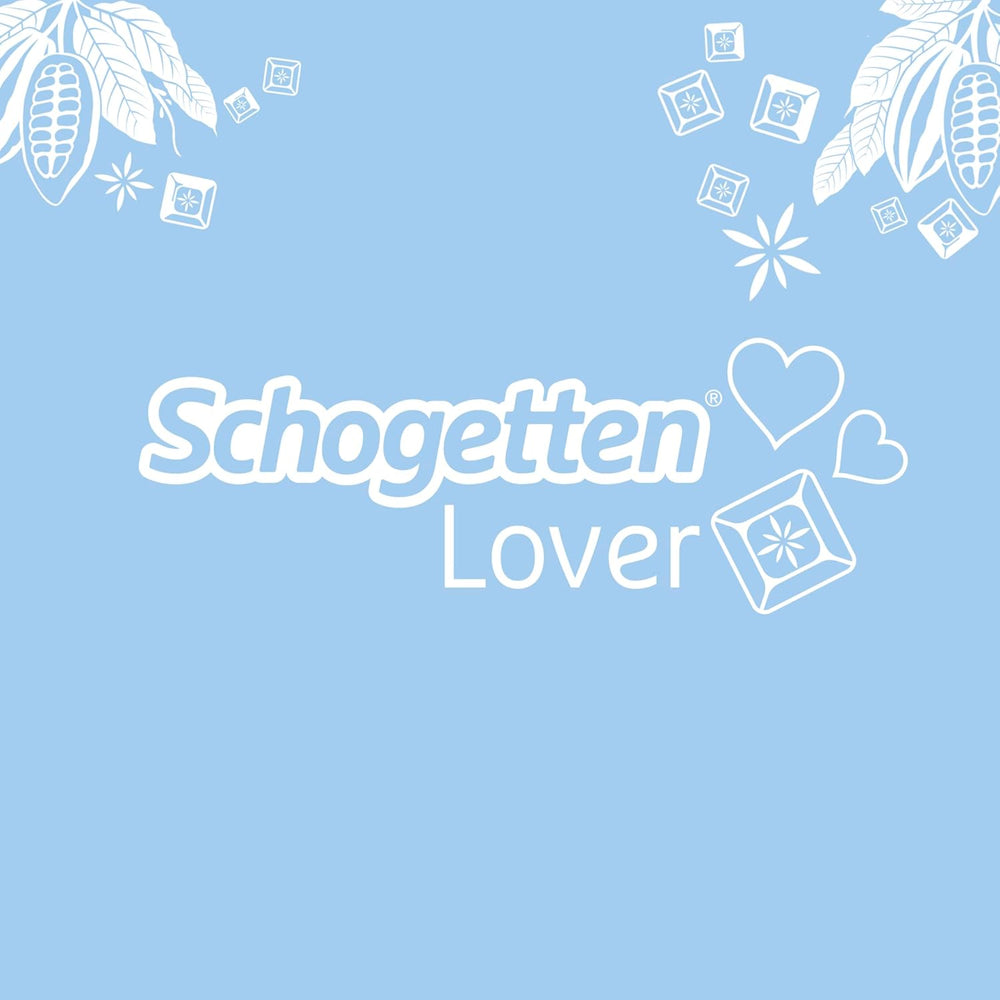 Schogetten Stracciatella chocolate bar 100g, individually portioned. A delight. Piece by piece.