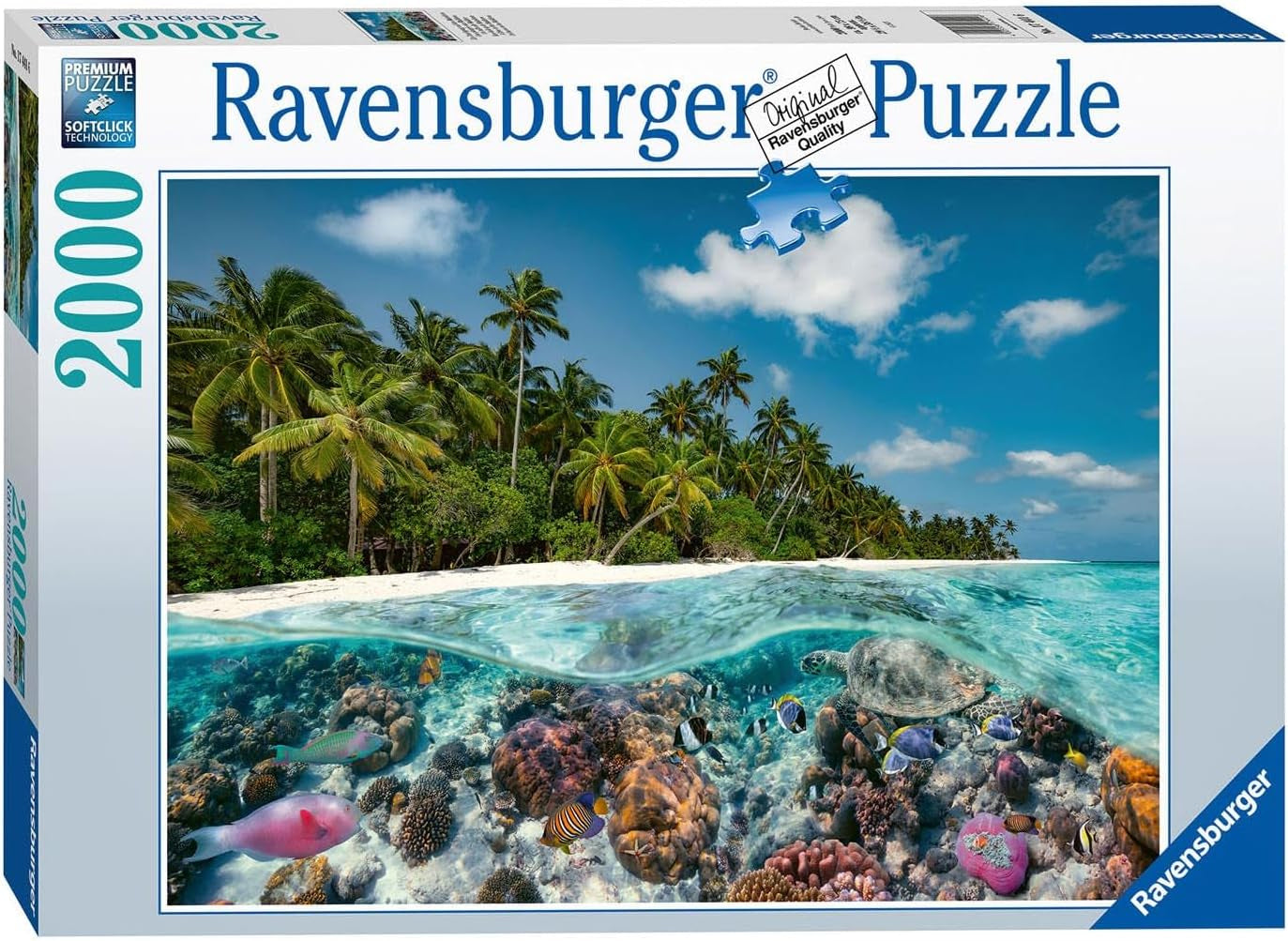 Ravensburger Puzzle 17441 A Dive in the Maldives - 2000 Piece Puzzle for Adults and Kids 14+ Puzzle Naty Shop Default Title