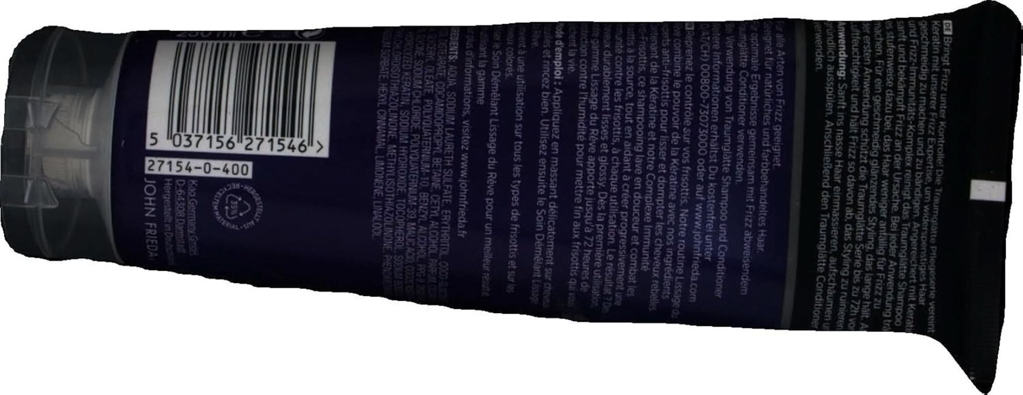 John Frieda - Frizz Ease Dream Smoothing Shampoo, 250 ml Shower and bath Naty Shop