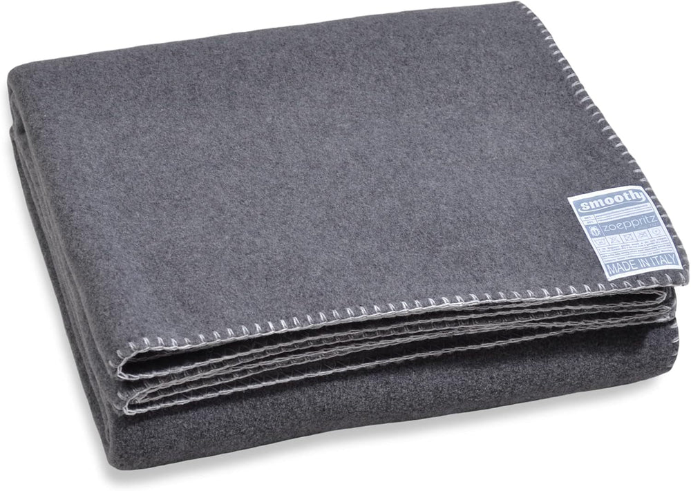 Zoeppritz since 1828 Smoothy fleece blanket - Fluffy comfortable polar fleece blanket - Vegan - 140X190Cm - 010 Off-White, 010 Offwhite Zoeppritz Since 1828 Gray 140X190Cm Beds and Duvets