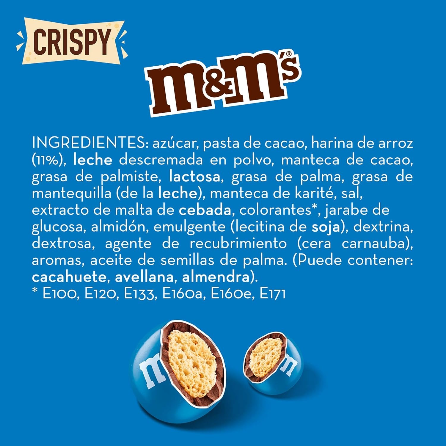 M&M'S Crispy, Chocolate Crispy Lentils and Crispy Center, Chocolate, 1 Pack (1 x 340g) (Pack of 2)