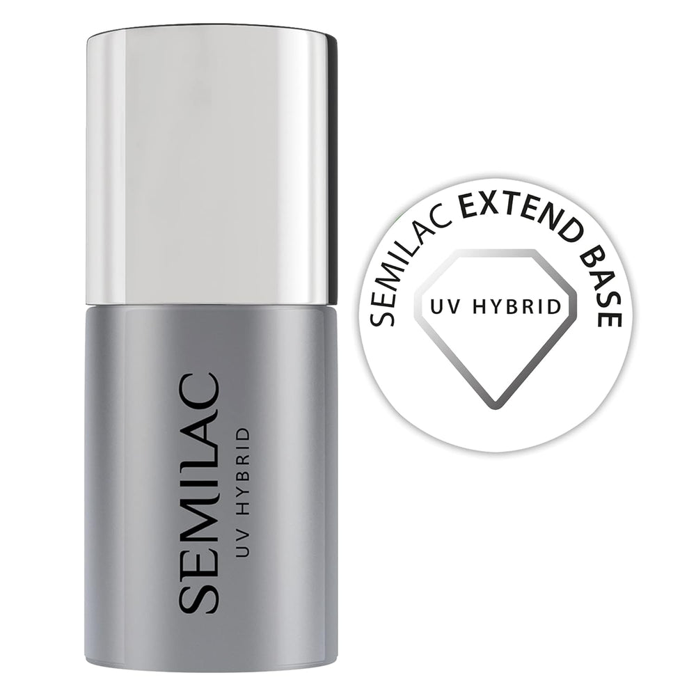 Semilac Pure&Clean UV nail polish base 7 ml – Self-leveling hybrid base for sensitive nails