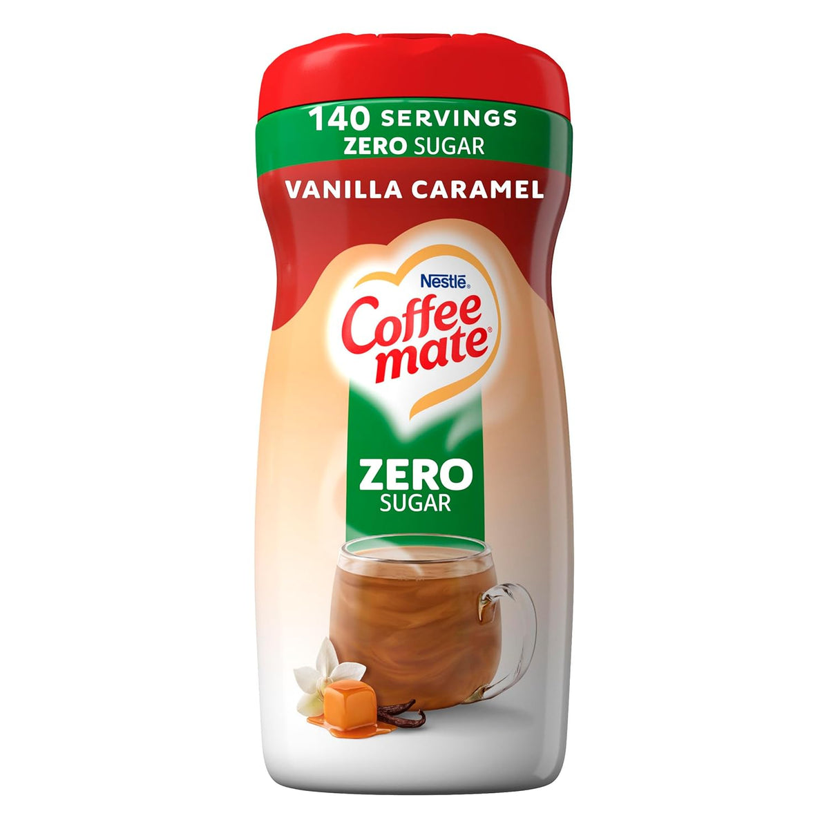Coffee-Mate Vanilla Caramel, Sugar-Free Powdered Coffee Creamer, Kaffeesahne Pulver - Vanille Karamell - OHNE ZUCKER! from USA