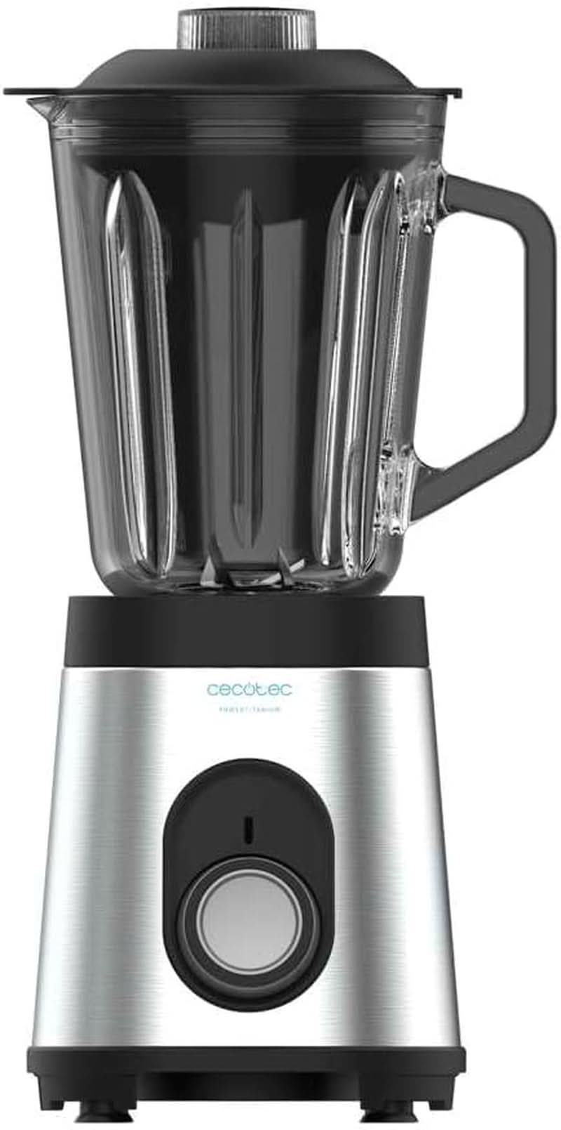 Cecotec Mixer Glas Power Schwarz Titan 1000 INOX. 1000 W, Edelstahlgehäuse, 6-Blatt-Blatt Mit Schwarzer Titanbeschichtung, 1.5-L-Glaskrug, 5 Geschwindigkeiten [Energieeffizienzklasse a +] Kitchen Naty Shop