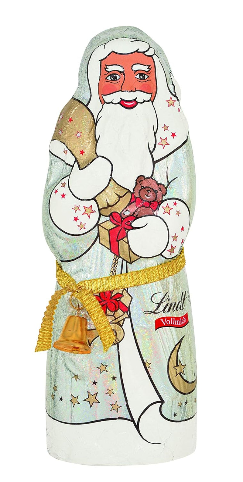 Lindt Santa Glamour, Milk Chocolate, New Design, 1 Pack (18 x 125g)