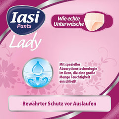 LADY Pants 48 Disposable Urinary Incontinence Pants Absorbency Plus Size S for Women 48 Pcs