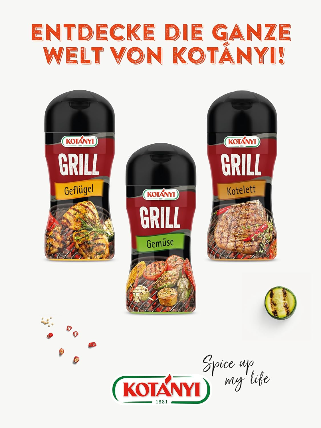 KOTÁNYI Western Style Grillgewürz 80g - Kartoffel-Gewürz für Pommes, Bratkartoffeln und Potato Wedges- Gewürzmischung zum Grillen - [Jetzt für die nächste Grillparty bestellen!]