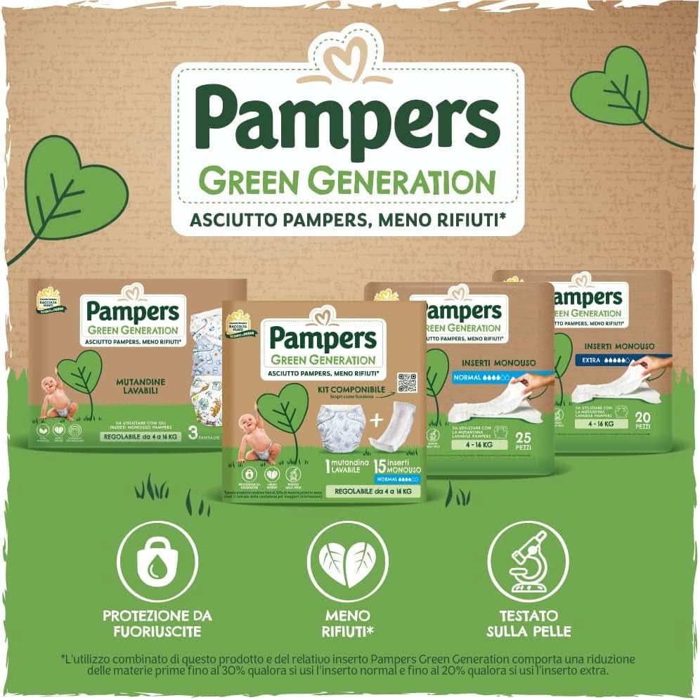 Pampers Green Generation Extra, 4 - 16 kg, alb, 120 buc Mama si Copilul Naty Shop