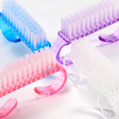 4-Teiliges Set Nagelbürsten, Handgriff Aus Kunststoff, Nagelreinigungswerkzeug Für Nail Art, Handreinigungsbürste, Tägliche Reinigungswäsche.