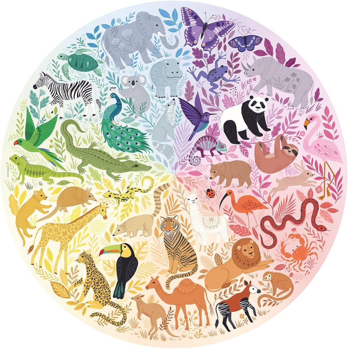 Ravensburger Puzzle 17172 Circle of colors - Animals 500 pieces Puzzle Naty Shop
