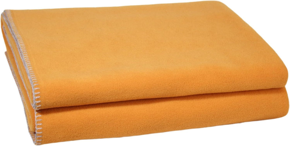 Zoeppritz blanket in color: Red, Made of 65% Polyester, 35% Viscose, Size: 160X200 Cm, 103291-235-160X200 Zoeppritz Beds and Covers Since 1828 170 Saffron 160X200 Cm