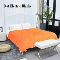 Sourcing Map Cozy blanket blanket bedspread Soft & warm fleece blanket as a sofa blanket Sofa blanket Living room and cuddly blanket Soft plush wool blanket Orange 150X200Cm Beds and Blankets Besuche den uxcell-Store