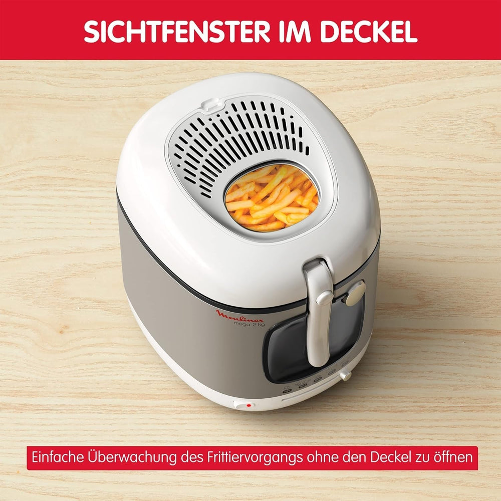 Fryer AM4800 Mega 2Kg, oil fryer, odor filter, 1800 W Home Appliances Naty Shop