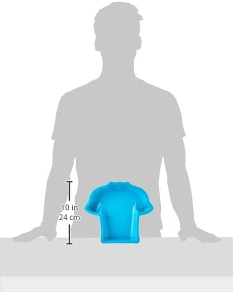 Silikomart 195233 20.339.40.0065 Mold Silicone Soccer Player T-shirt, 24 X 23 X 4 cm Kitchen Naty Shop