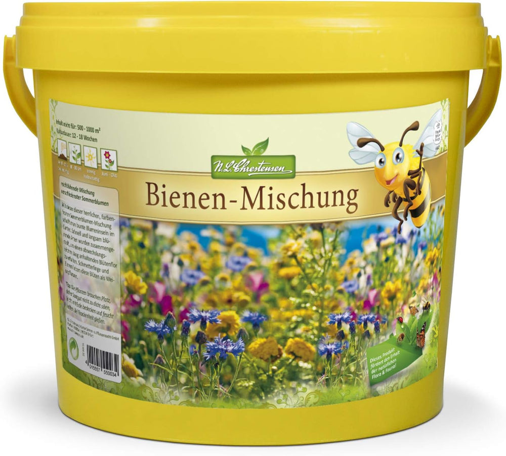 NL Chrestensen Large Bucket - A Paradise for All Insects, Bee Pasture, Bee Friendly Flower Seed Mix, Multicolor