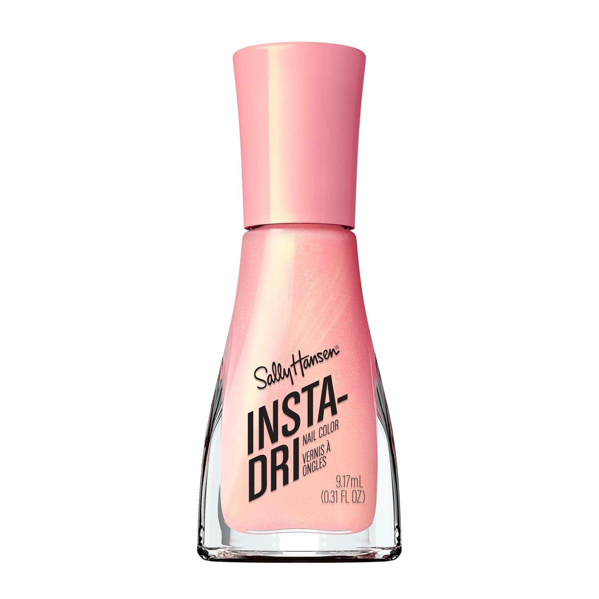 Insta Dri Pink Plush Nail Polish, Quick Dry, Vegan Formula, Long Lasting Color, 9.17ml
