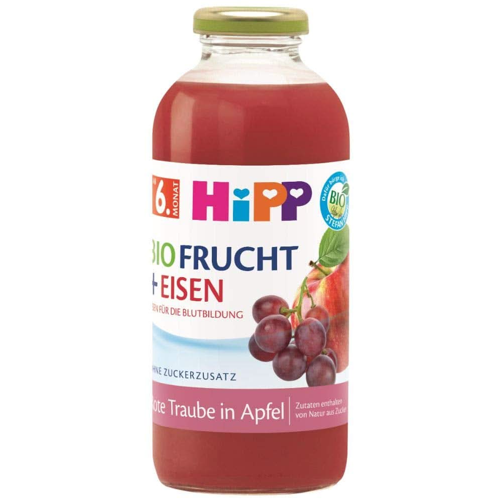 Hipp Organic drinks with fruit juice +, multifruit with vitamin C, pack of 6 (6 x 0.5 L) Mother and Child Naty Shop 500 ml Red fruits