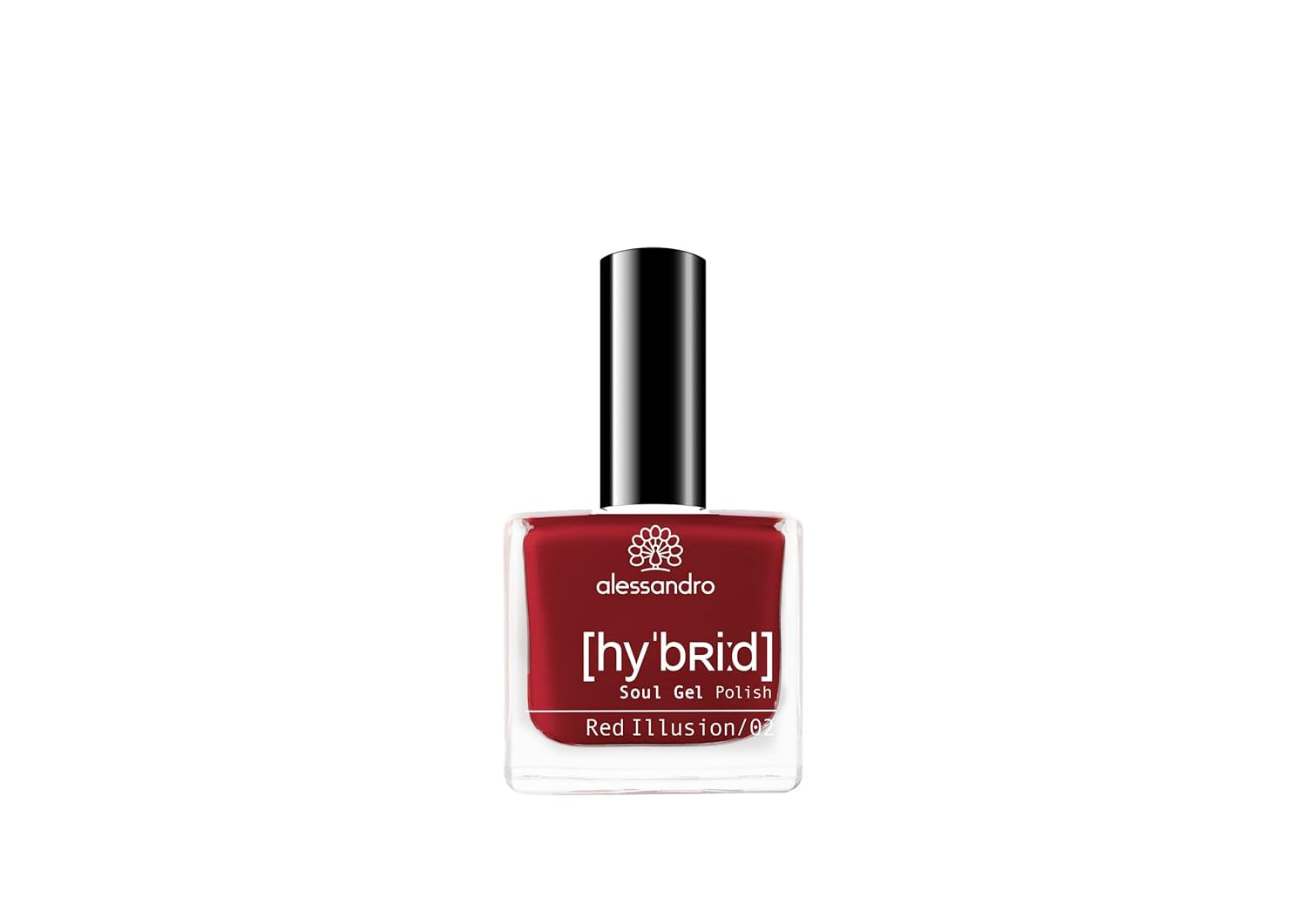 Alessandro Rouge Noir HYBRID Nail Polish - Dark Red-Black - Perfect nails in just 3 steps, without LED - lasts up to 10 days! 8 ml