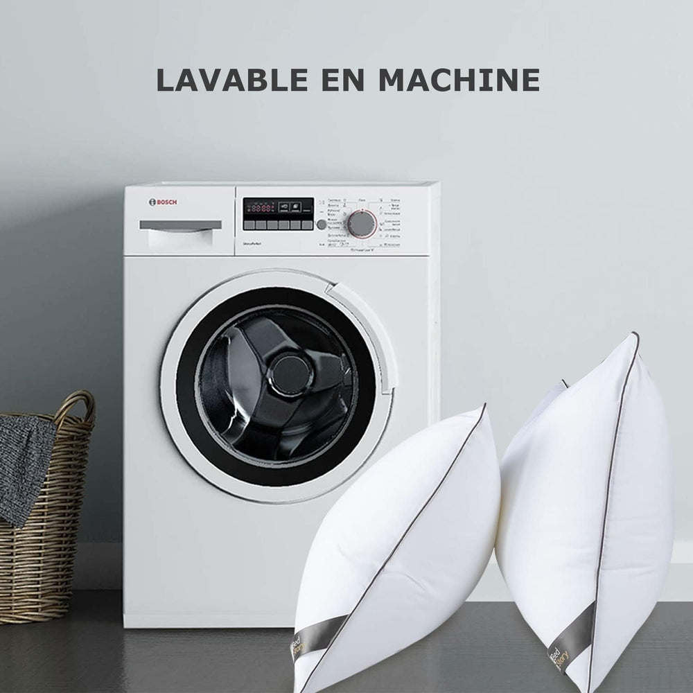 Pernă Bedstory, 50 X 70 Cm, 2 bucăți, Rezistent la mușcături, Respiră transpirația, Hipoalergenic, Umplutură: 100% fibră de poliester, Ultra-confort și confort moale și suport excelent Perne standard Naty Shop