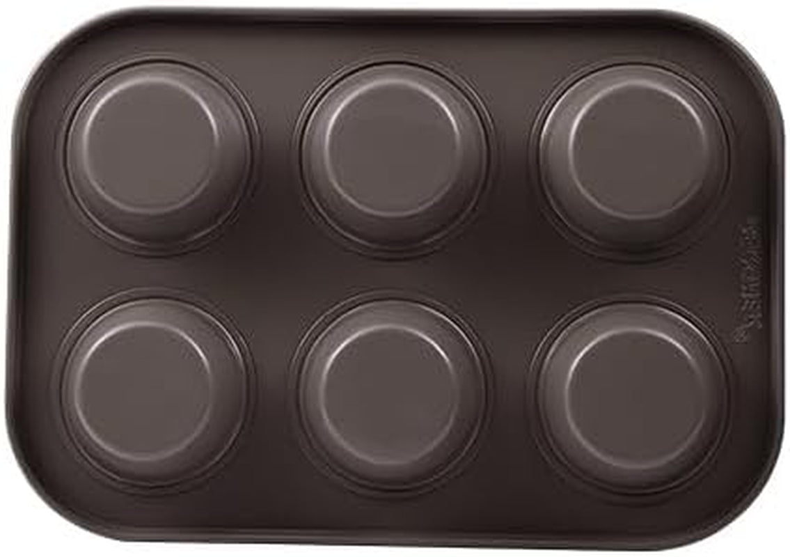 BERGNER BAKING LOVERS - Set Von 2 X 6 Cup Muffinformen - Kohlenstoffstahl Mit Ilag Essential, PFOA Frei, Leicht Zu Reinigen Molds and trays for baking Naty Shop