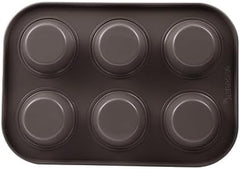 BERGNER BAKING LOVERS - Set Von 2 X 6 Cup Muffinformen - Kohlenstoffstahl Mit Ilag Essential, PFOA Frei, Leicht Zu Reinigen Molds and trays for baking Naty Shop