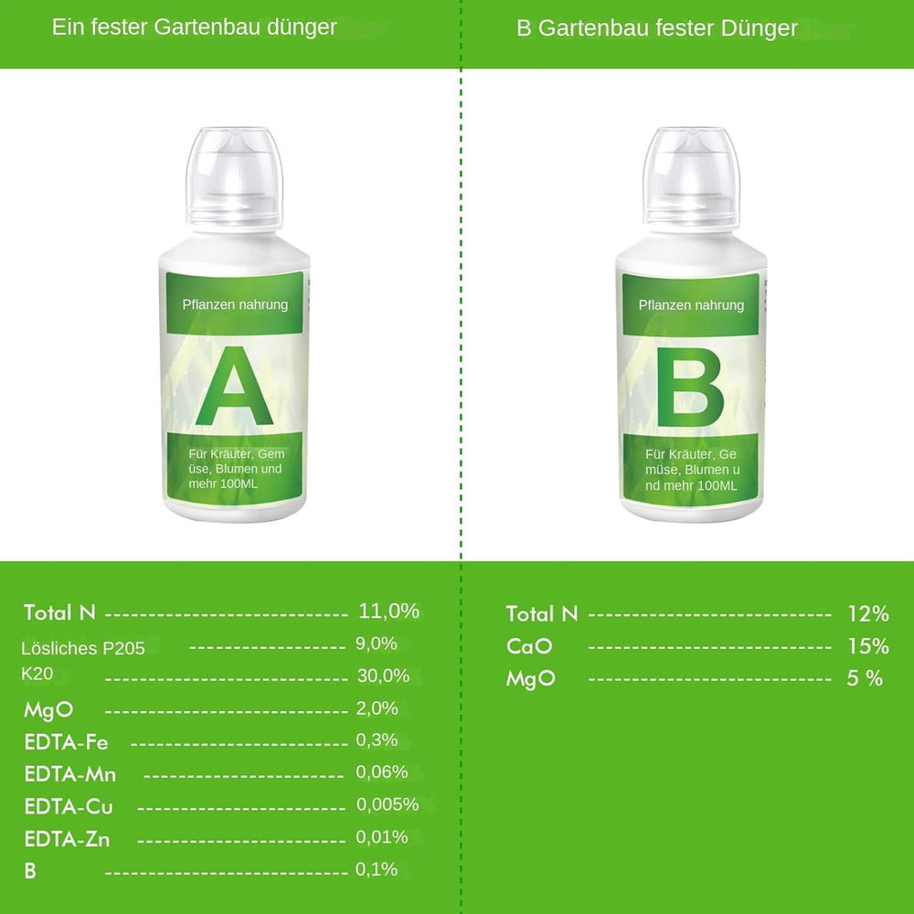 2pcs Hydroponic Plant Fertilizer, Hydroponic Plant Nutrients, Hydroponic Fertilizer, Hydroponic Plant Nutrient Solution, A & B Hydroponic System Fertilizers