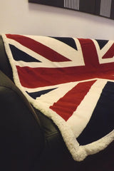 Rapport Union Jack Flag Extra Soft Fleece Bed/Sofa Blanket Red/White/Blue. Beds and Blankets Rapport Red / White / Blue