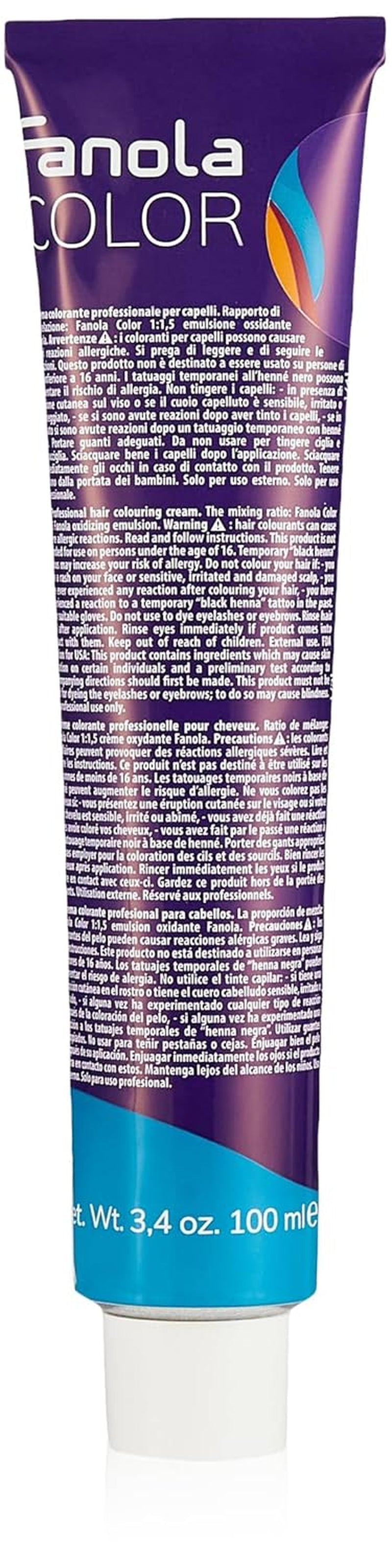 Fanola crema colore Cremă colorantă 7.0 Blond, 100 ml