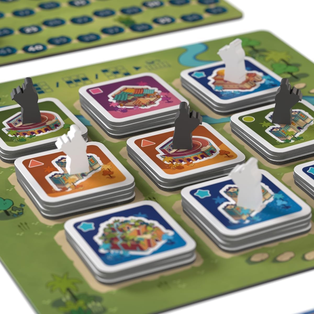 Game Factory 646044 A City for Amytis Addictive Dueling Game 2 Player Tactic Game Ages 10+ 2 Player Board Game Party Game