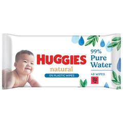 Huggies Naturally Biodegradable Wet Wipes for Sensitive Babies, 8 x 48 Wipes, Bulk Pack