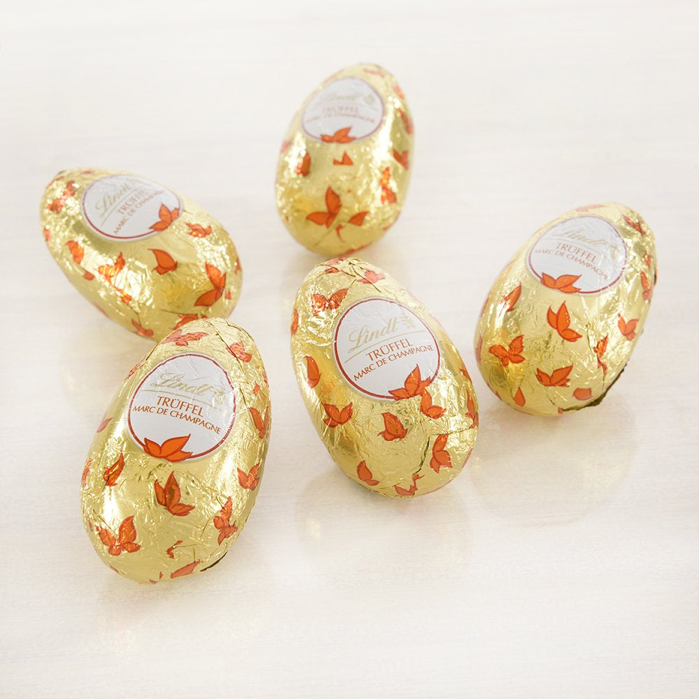 Chocolate Selection Eggs | 288 g | 2 x Crested Eggs and Chocolate Truffles | 3 x 90g | The finest Marc de Champagne truffles in White Chocolate | Easter Chocolate | Gift of Chocolate