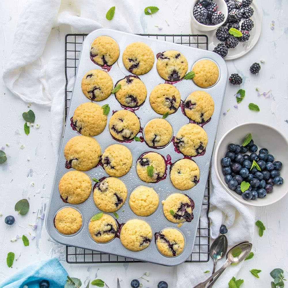 0070035 BACKFORM FOR 24 MINI MUFFINS 38.5 X 26 X 2 H CM Baking molds and trays Naty Shop