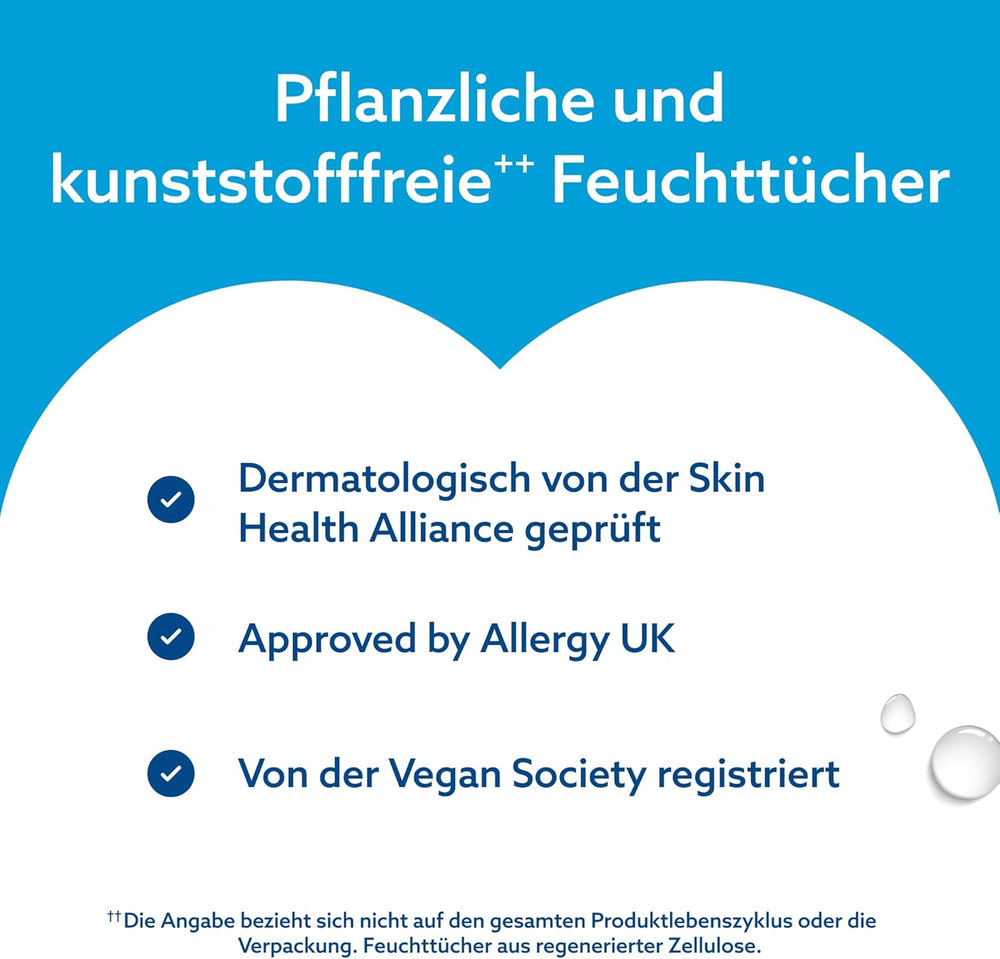 WaterWipes Sensitive+ Wet Wipes for Newborns and Babies, 360 Pieces (6 Pack), 3-in-1 Cleaning, Care, Protection, 99.9% Water, Fragrance Free