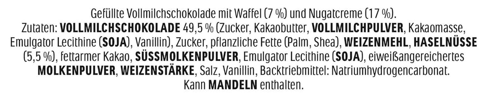 Ferrero duplo Large Pack - Chocolate Bars with Fine Nougat Creme, Crunchy Wafer and Fine Milk Chocolate - Carnival and Mardi Gras Sweets - 15 Packs of 18 Individually Wrapped Bars