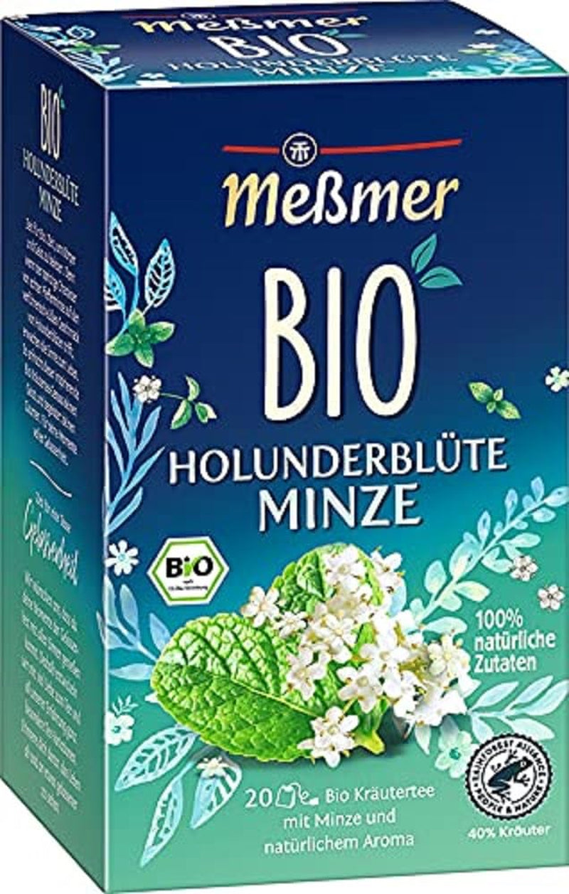 Meßmer Bio Rote Beeren | Ingrediente 100% naturale | 20 pliculețe de ceai | Vegan | Fără gluten | Fără lactoză