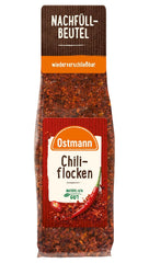 Ostmann Gewürze - Chiliflocken | Scharfes Topping for all kinds of dishes | Zum Nachfüllen der Streudose | 45 g in Bag