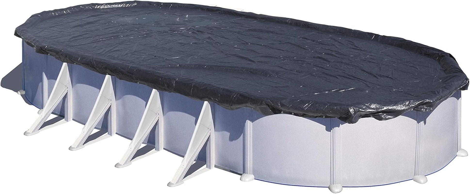 Gre CIPROV501 - Prelată de iarnă pentru piscine ovale cu dimensiunea de 500 x 300 cm, culoare neagră