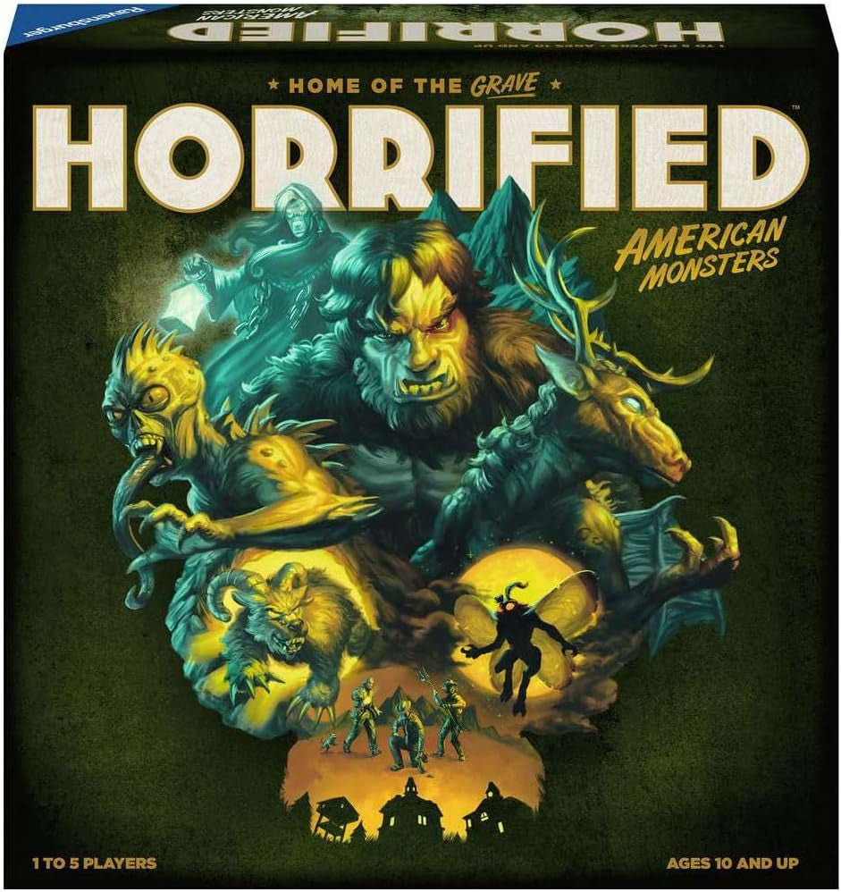 Ravensburger Horrified: American Monsters - Addictive strategy board game for adults and children ages 10 and up - 1 to 5 players