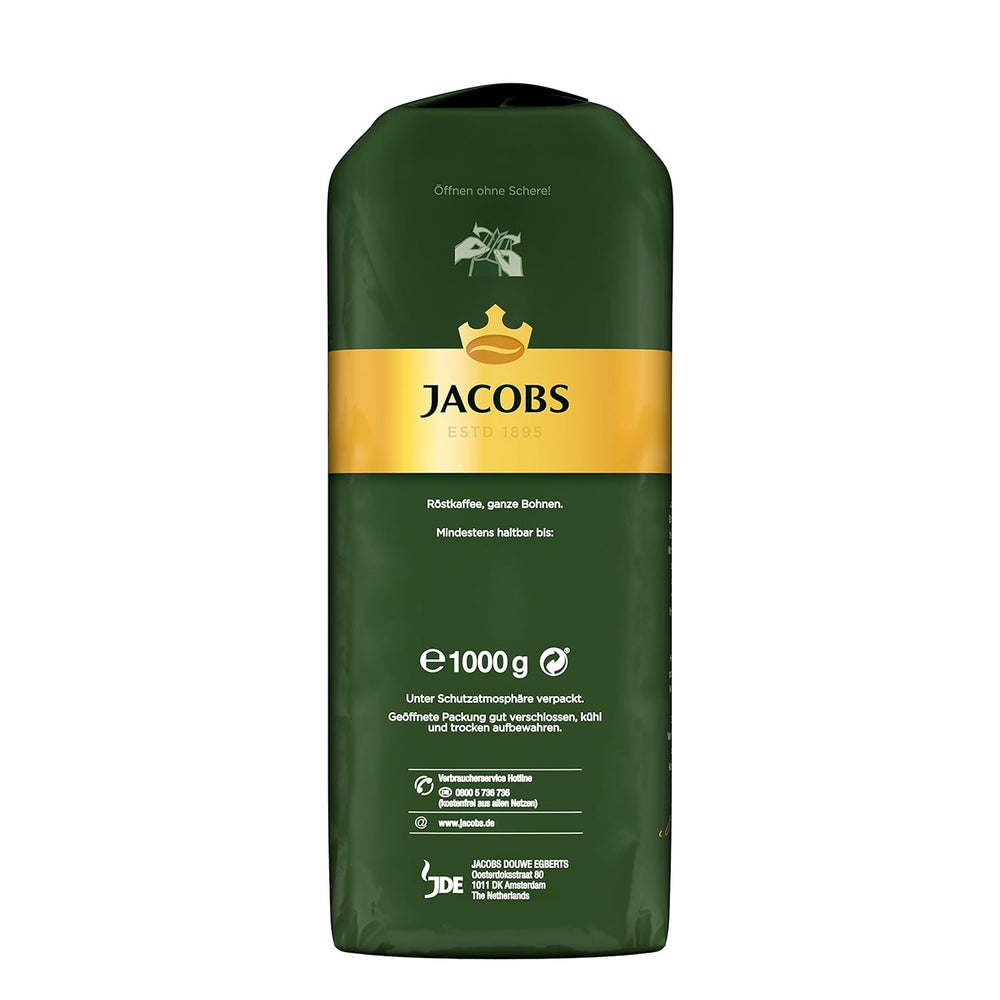 Jacobs Krönung Crema, Cafea boabe întregi, 1000 g (Pachet de 3)