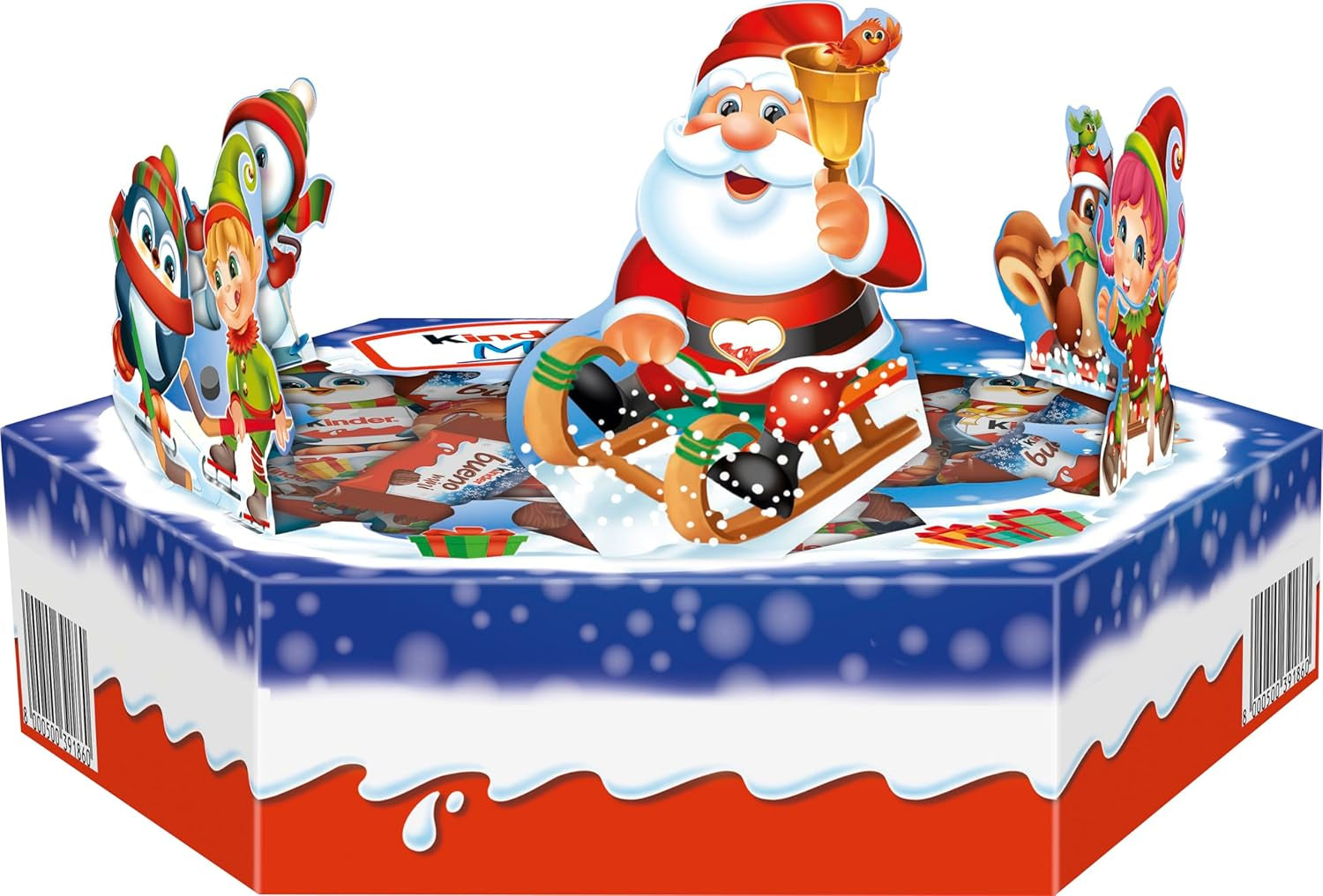 Kinder Mix Christmas plate - delicious chocolate specialties from the Kinder range - 143g