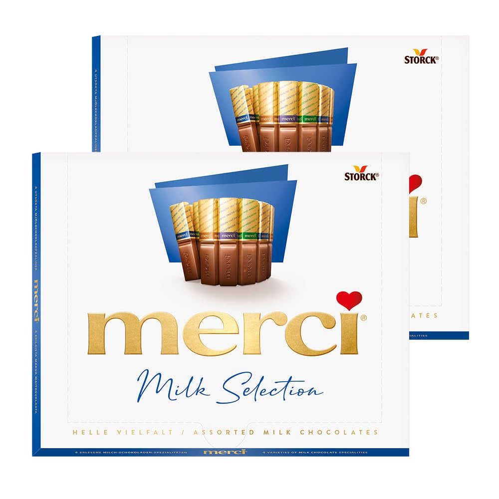 merci Finest Selection Mousse au Chocolat Variety – 1 x 210 g – Specialties Exquisite Chocolate Mousse – Filled and unfilled Pralines