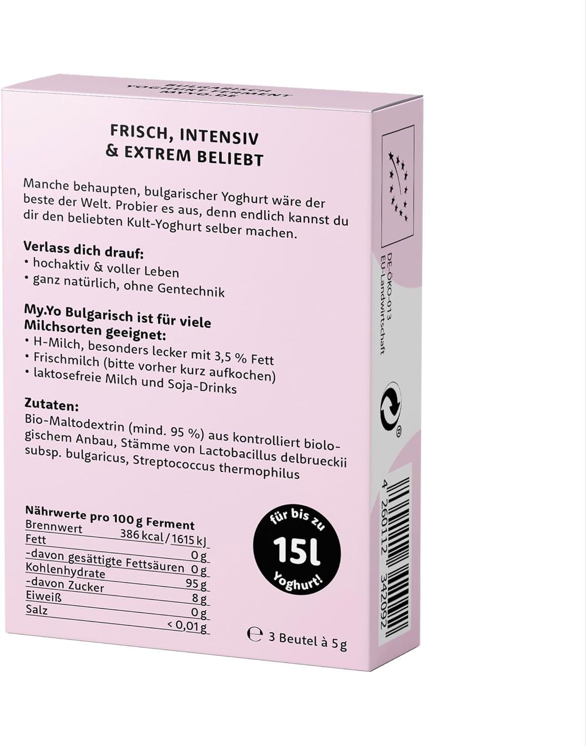Bio Joghurtfermente, 4 Sorten à 3 Beutel, Kulturen für selbst gemachten Joghurt